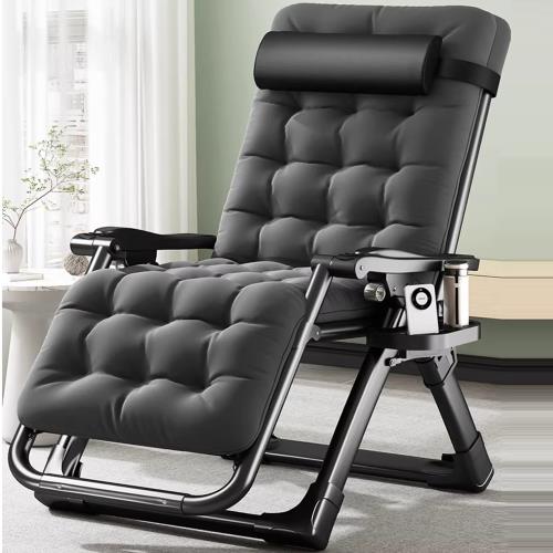 【HC】 零重力躺椅#寬65CM 附枕頭、珍珠棉墊、杯架/加粗雙方管/金屬卡扣(摺疊椅/躺椅/折疊床/休閒椅)