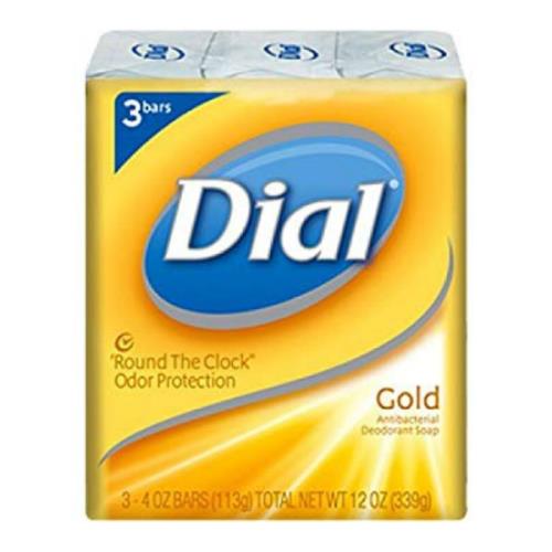 Dial 黃金香皂-抗菌除臭新包裝(113g*3塊/組)*8