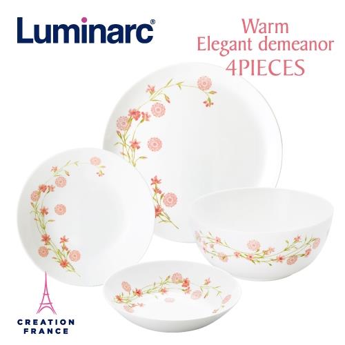 【Luminarc 樂美雅】溫馨風采4件式餐具組(ARC-401-CT)