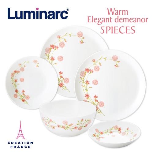 【Luminarc 樂美雅】溫馨風采5件式餐具組(ARC-501-CT)