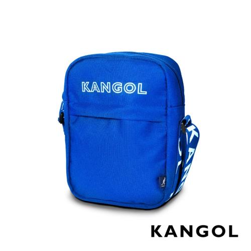 KANGOL LIBERTY系列 韓版潮流LOGO背帶小型側背包-藍 KG1194
