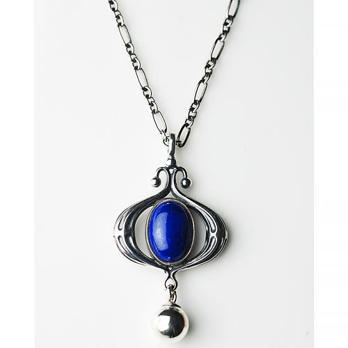 【Georg Jensen 喬治傑生】2013年度青金石純銀項鍊