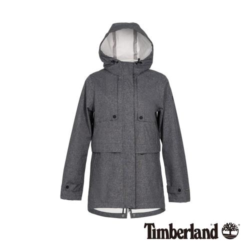 Timberland女款深灰色連帽防水科技戶外外套B3106013