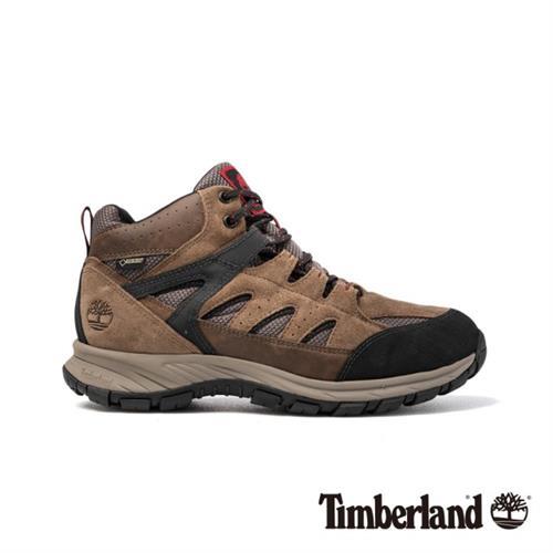Timberland 男款 淺棕色絨面 Sadler Pass 健行鞋/靴(A1QF1838)