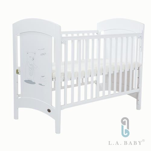 (L.A.Baby)Austin奧斯汀嬰兒床/中床/童床/白色(白色)|嬰兒床