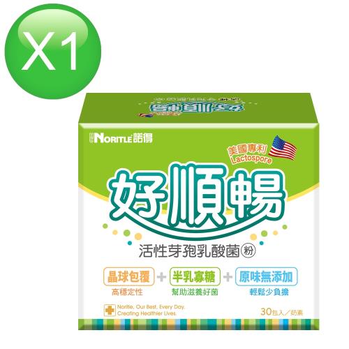 諾得美國專利Lactospore好順暢活性芽孢乳酸菌粉(30包/盒)