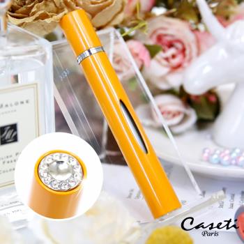 Caseti 時尚鑲鑽香水分裝瓶 防漏鎖設計─橙