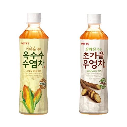 【Lotte】 樂天玉米鬚茶/牛蒡茶500ml (20入/組)