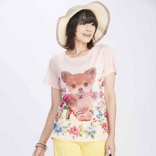 黛儷專業大尺碼顯瘦竹節麻長上衣