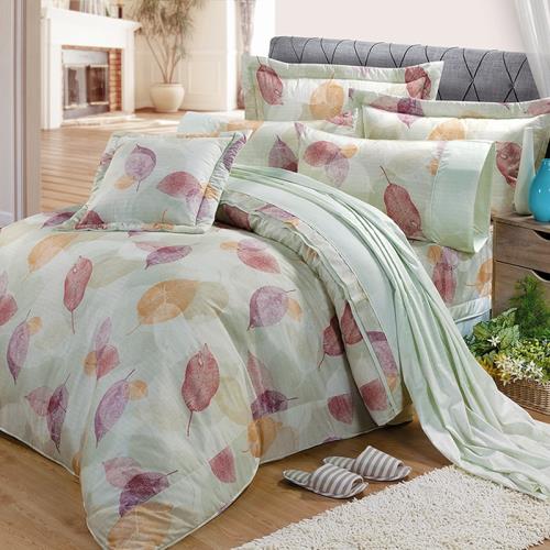 FITNESS 精梳棉特大七件式床罩組-日光(綠)