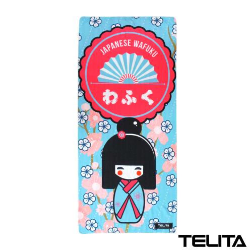 TELITA-超細纖維日系和風海灘巾 沙灘巾 浴巾-和服娃娃(一條)