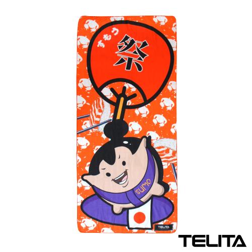 TELITA-超細纖維日系和風海灘巾 沙灘巾 浴巾-相撲力士(一條)