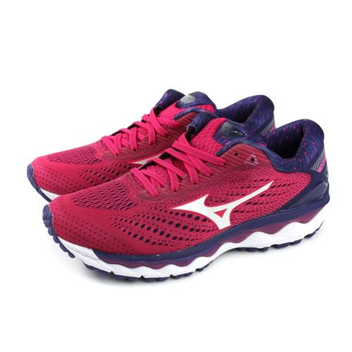 Mizuno WAVE SKY 3 美津濃 慢跑鞋 運動鞋 桃紅/紫 女鞋 J1GD190201 no082