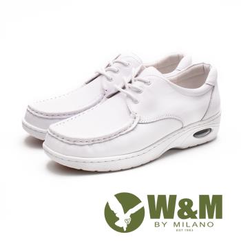 W&M皮質氣墊彈力綁帶護士鞋 女鞋 - 白(另有黑)