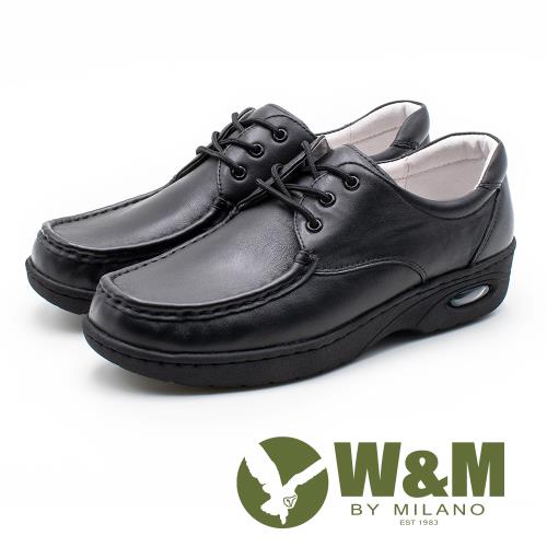 W&amp;M皮質氣墊彈力綁帶護士鞋 女鞋 - 黑(另有白)