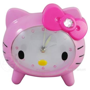 Hello Kitty貓臉趴式音樂貪睡鬧鐘