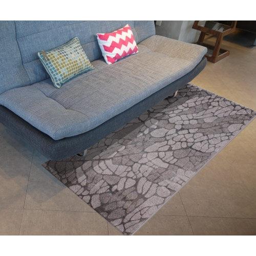 范登伯格 帕拉斯 以色列混紗簡約厚地毯-岩灰-70x140cm
