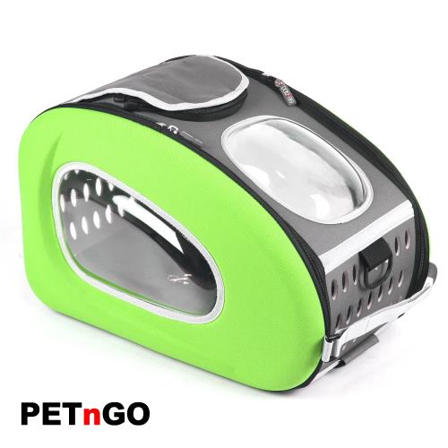 PETnGO多功能拉桿寵物太空背包-綠色