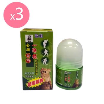 【華大夫】金門一條根勁涼葡萄糖胺舒緩滾珠凝露-3瓶組(40g/瓶*3瓶)