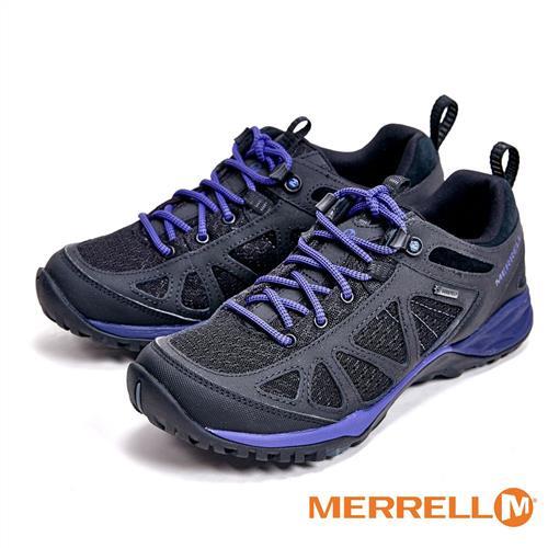 MERRELL SIREN SPORT Q2 MID GORE-TEX防水登山運動多功能低筒 女鞋-黑紫
