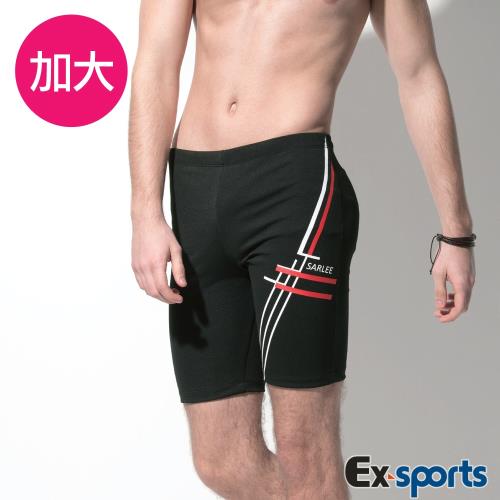 Ex-Sports亞克仕 七分平口加大泳褲(M-EL)18306