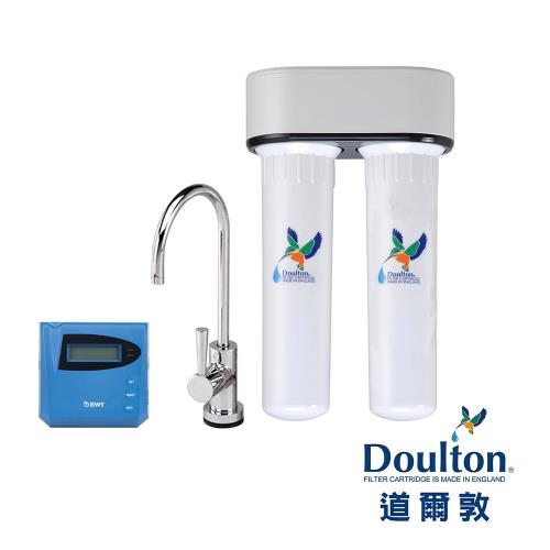 DOULTON英國道爾敦 陶瓷濾芯顯示型雙管塑鋼櫥下型淨水器 DIP-M12D