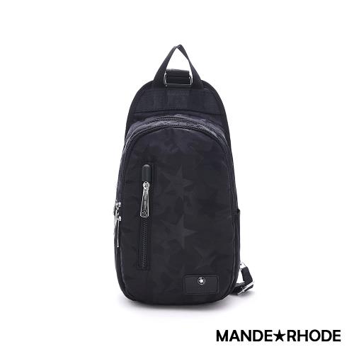 MANDERHODE-卡莫雷茲-美系潮男風格多層單肩胸包-迷彩黑【P321】