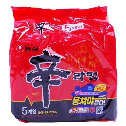 韓國進口農心辛拉麵(120gX5包)