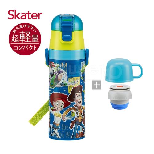 Skater 直飲保溫水壺2way(附杯蓋組)玩具總動員-藍