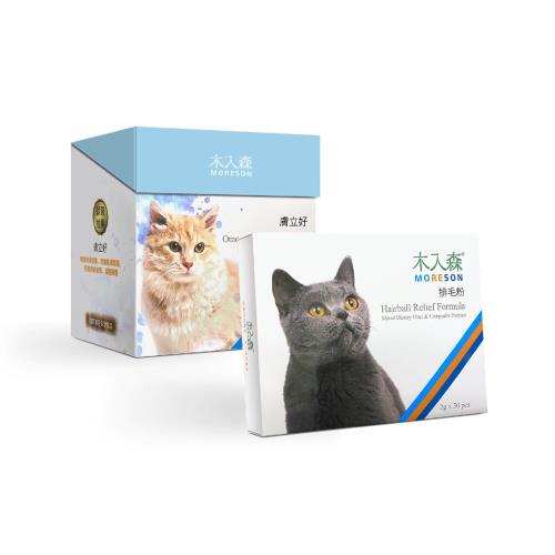 木入森 貓咪排毛粉 30包+貓咪膚立好 50包