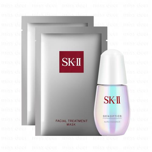 SK-II 超肌因鑽光淨白精華30ml 贈青春敷面膜(單片)x2  
