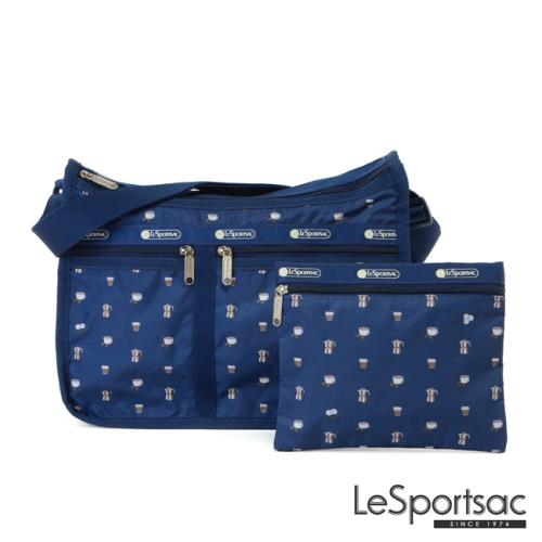 LeSportsac - Standard雙口袋A4大書包-附化妝包 (經典咖啡)