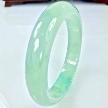 【森茂珠寶】天然翡翠A貨 水潤欲滴絕美手鐲 A2777