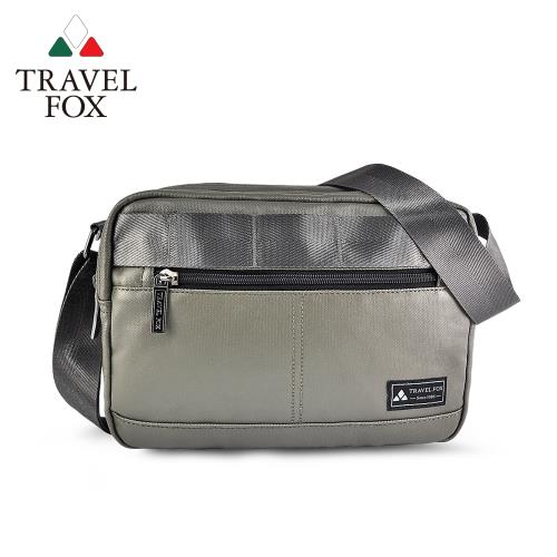 TRAVEL FOX 旅狐 輕巧雙料防撥水帆布側背包 (TB700-17)綠色