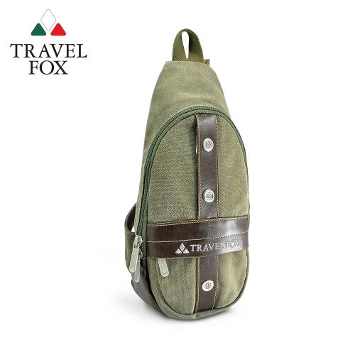 TRAVEL FOX 旅狐 十字軍綠單肩斜背包 (TB346-17) 綠色
