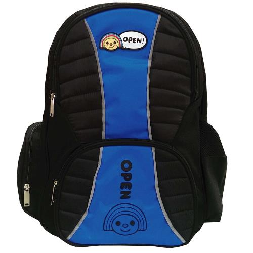 OPEN! 多功能護脊休閒護脊書背包(藍色)OP6224