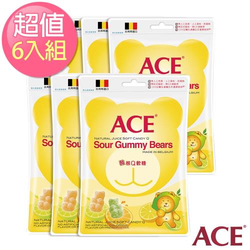 【ACE】比利時進口 酸熊Q軟糖 量販包6入組(200g/袋)