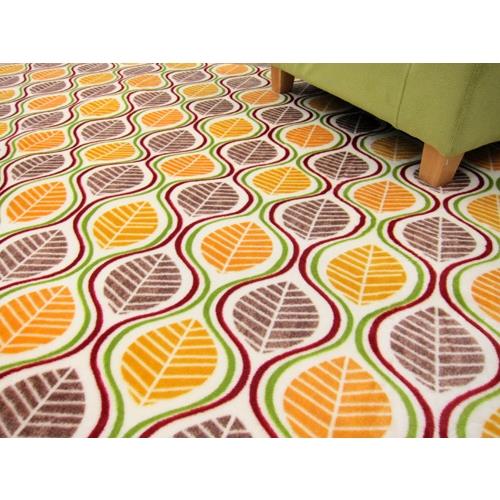 范登伯格  法蘭絨★超細柔折疊地毯-樹葉-100x140cm