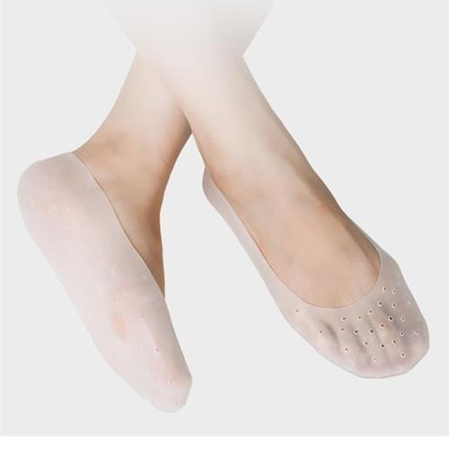 JHS杰恆社全腳套矽膠腳後跟保護套防裂套男女護足跟乾裂開裂套滋潤保濕襪子abe42