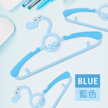 PUKU藍色企鵝 鱷魚衣架x4入
