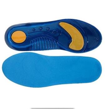 JHS杰恆社跨境加厚矽膠鞋墊高彈力緩衝減震保健運動TPE鞋墊abe164 預購