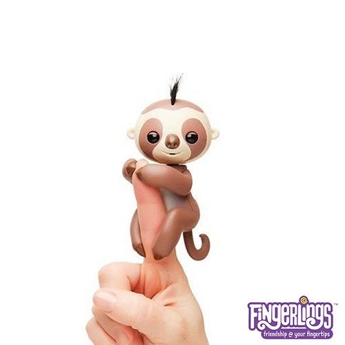 WowWee 正版互動手指猴 Fingerlings 樹櫴電子智能互動竉物 棕色