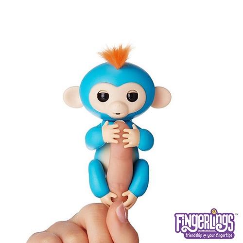 WowWee 正版互動手指猴 Fingerlings 電子智能竉物猴BORIS 藍色