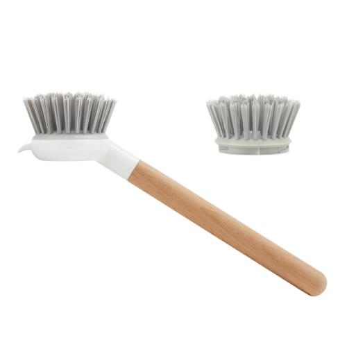 Know懂系列 EASY BRUSH 萬用刷-木柄加長型+替換刷頭 (各1入)