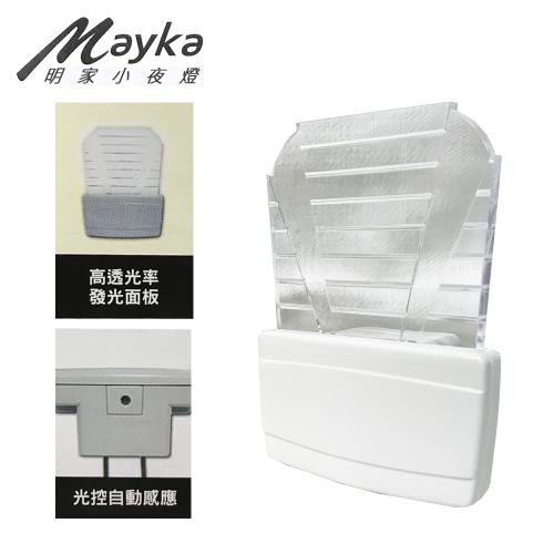 【明家Mayka】LED光控自動感應小夜燈 白色光(GN-002)