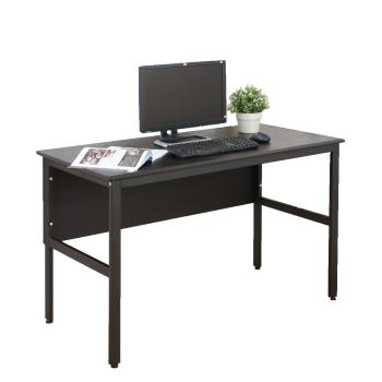 DFhouse 頂楓120公分電腦辦公桌-黑橡木色