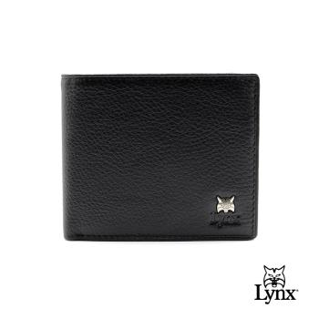 【LYNX】進口納帕紋Ⅱ軟皮9卡1窗1長拉鍊短夾