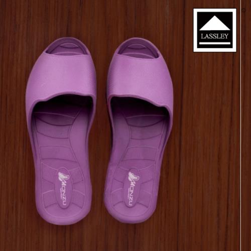Lassley蕾絲妮-魚口環保室內拖鞋/沙灘鞋/浴室拖_紫色