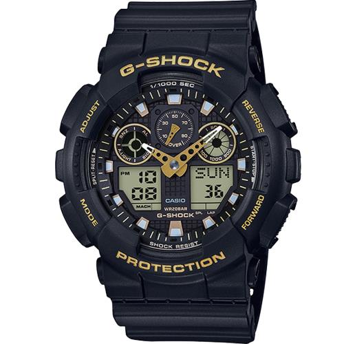 G-SHOCK 無限強悍雙顯運動錶GA-100GBX-1A9