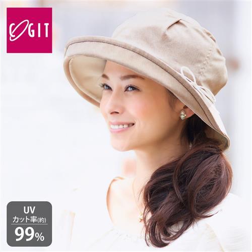日本COGIT 3D大帽緣拱型馬尾降溫小顏帽UV CUT 99%摩卡色